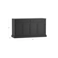 Cameo 64" Bruno Black Modular Storage Media Console