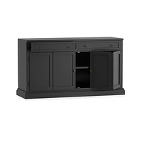 Cameo 64" Bruno Black Modular Storage Media Console