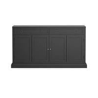 Cameo 64" Bruno Black Modular Storage Media Console