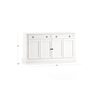 Cameo 64" White Modular Storage Media Console
