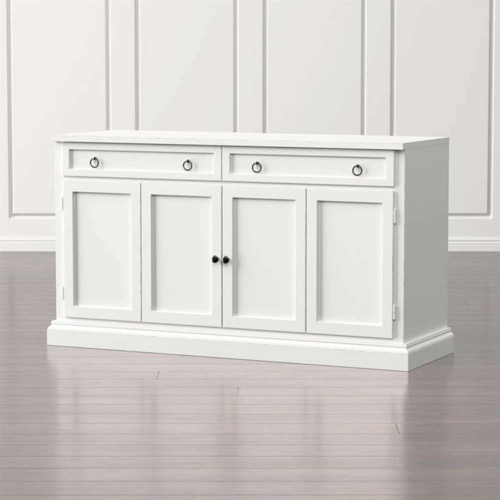 Cameo 64" White Modular Storage Media Console