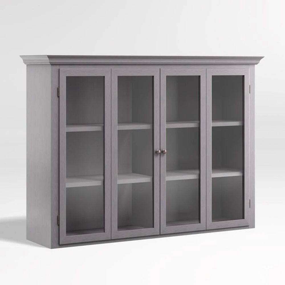 Cameo Dove Grey Glass Hutch