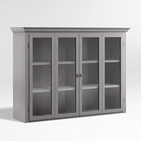 Cameo Dove Grey Glass Hutch