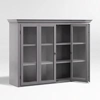 Cameo Dove Grey Glass Hutch