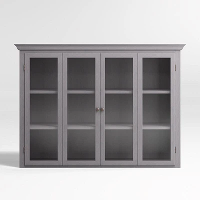 Cameo Dove Grey Glass Hutch