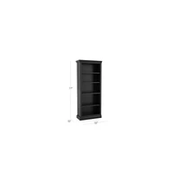 Cameo Bruno Black Left Open Bookcase