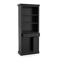 Cameo Bruno Black Left Storage Bookcase