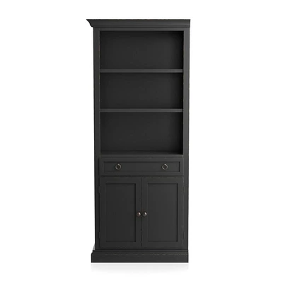 Cameo Bruno Black Left Storage Bookcase