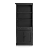 Cameo Bruno Black Left Storage Bookcase