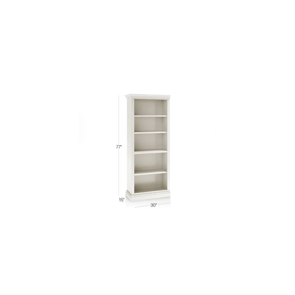 Cameo Dama Open Bookcase with Left Crown