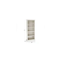 Cameo Dama Open Bookcase with Left Crown