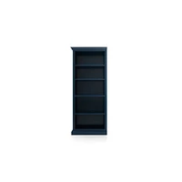 Cameo Indigo Open Bookcase with Left Crown