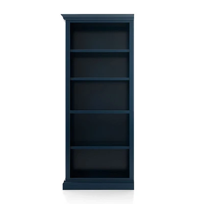 Cameo Indigo Open Bookcase with Left Crown