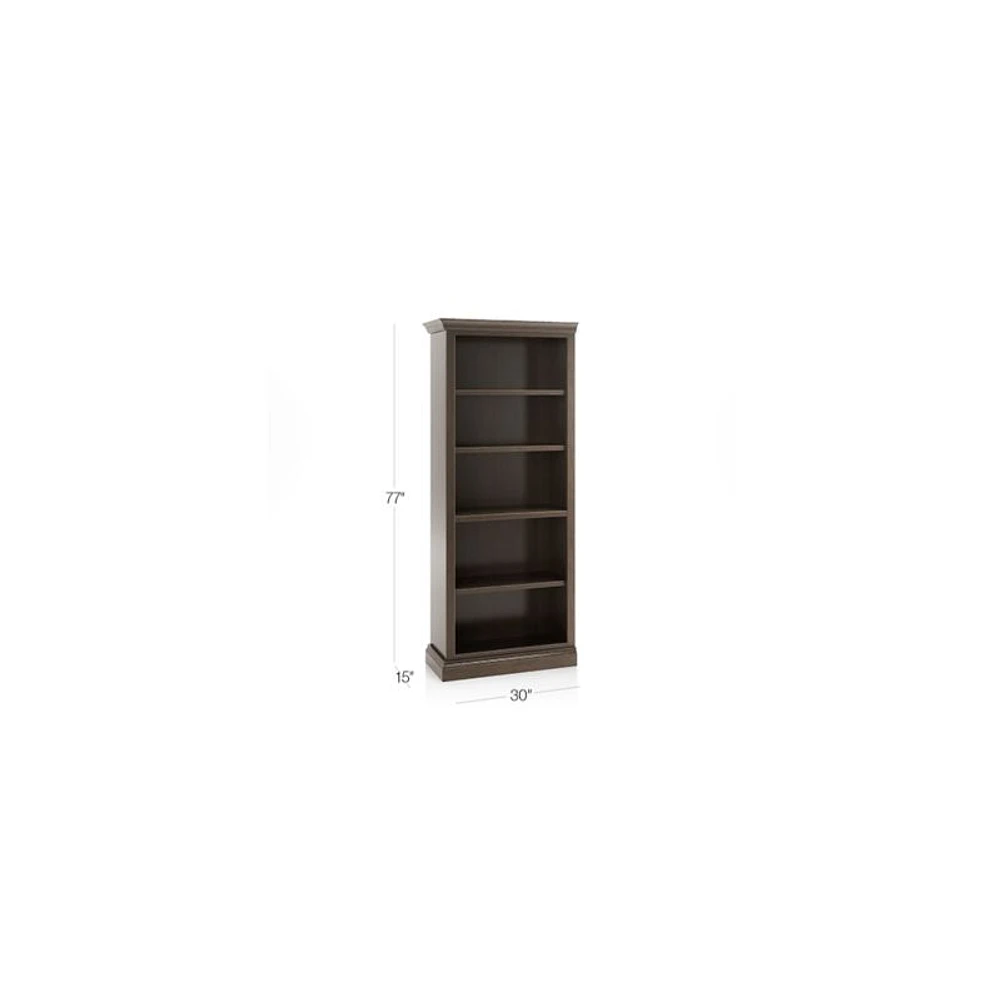 Cameo Pinot Lancaster Open Bookcase with Left Crown
