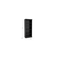 Cameo Bruno Black Middle Open Bookcase