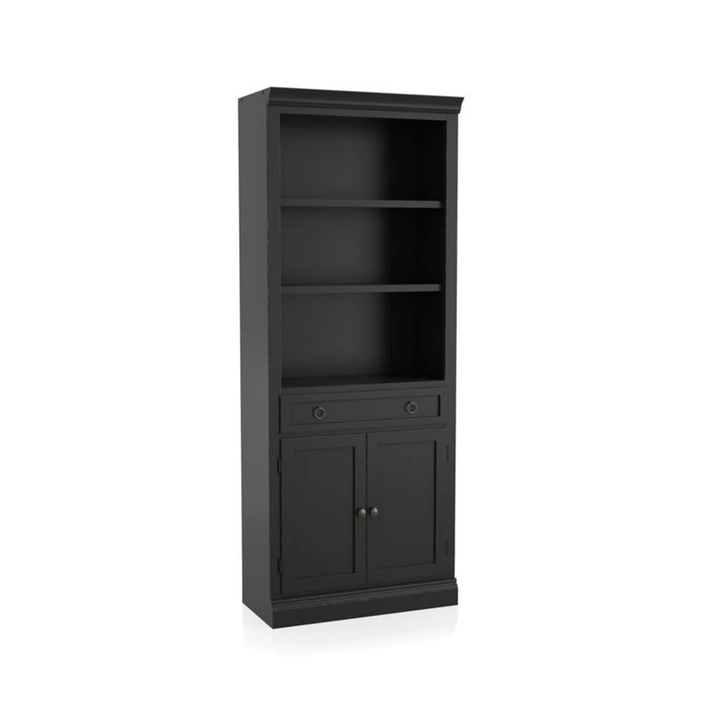 Cameo Bruno Black Middle Storage Bookcase