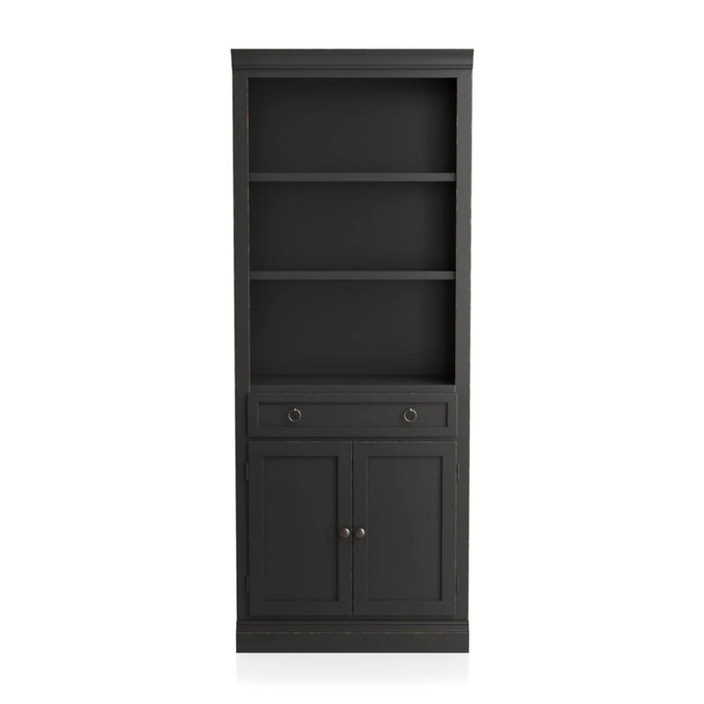 Cameo Bruno Black Middle Storage Bookcase