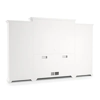Cameo 4-Piece Modular White Glass Door Wall Unit