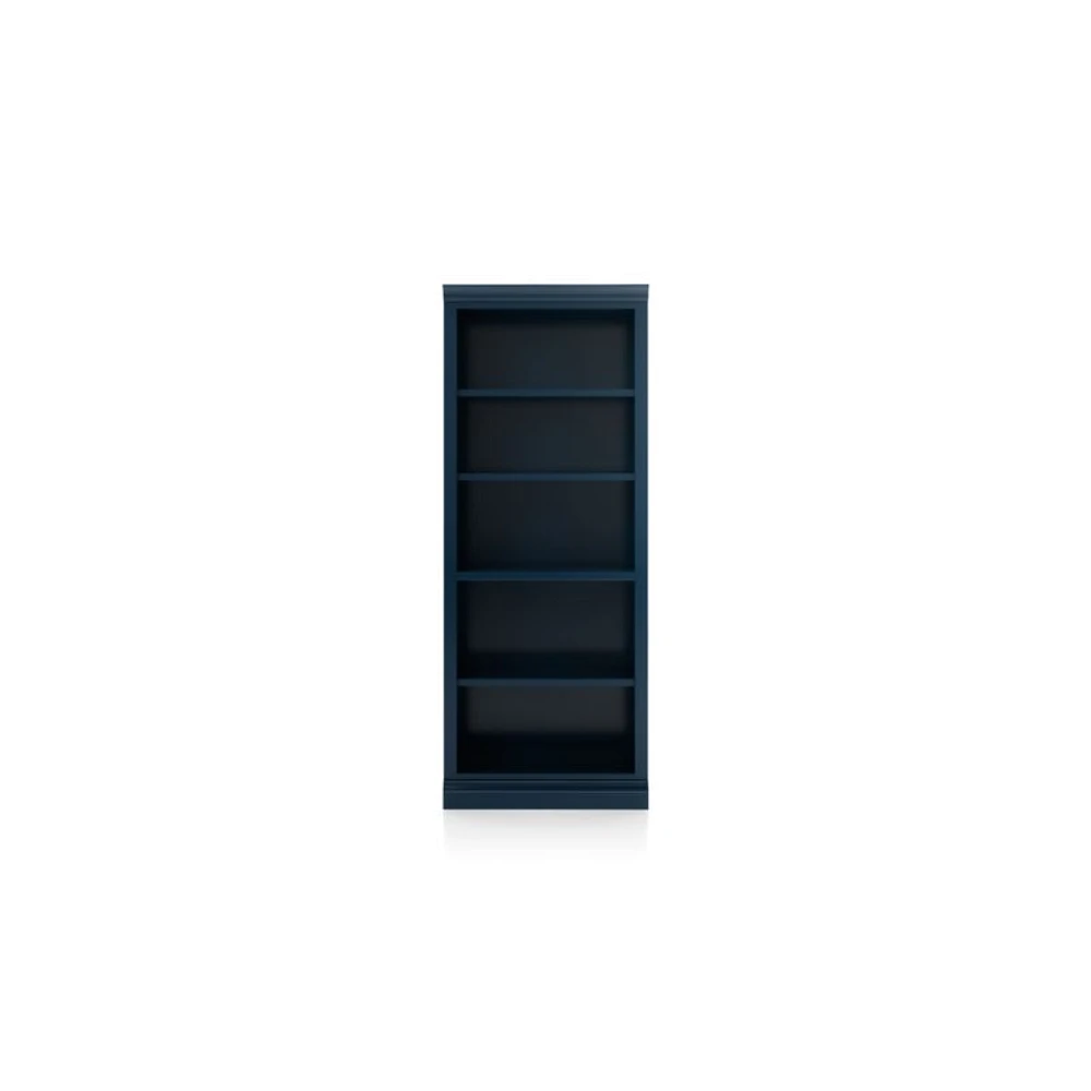 Cameo Indigo Open Bookcase with Middle Crown