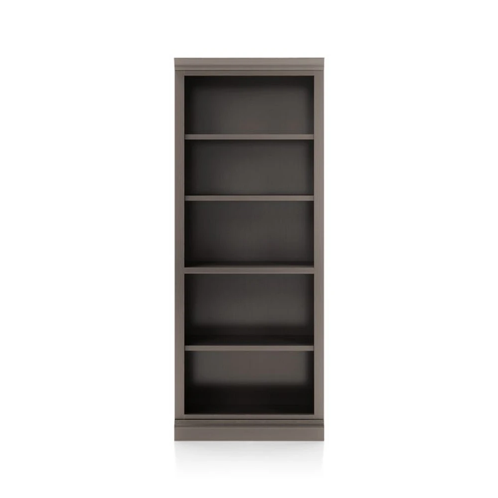 Cameo Grigio Open Bookcase with Middle Crown