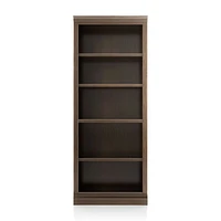 Cameo Pinot Lancaster Open Bookcase with Middle Crown