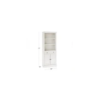 Cameo Dama Storage Bookcase with Middle Crown