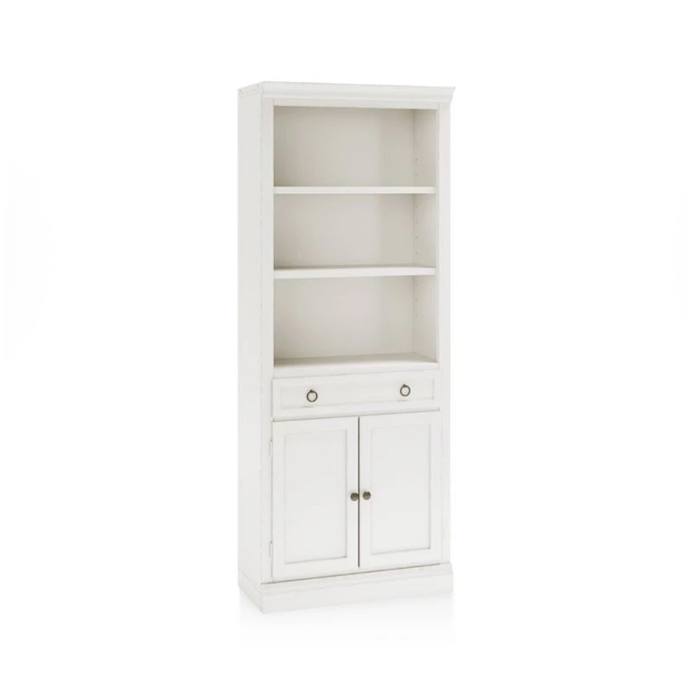 Cameo Dama Storage Bookcase with Middle Crown