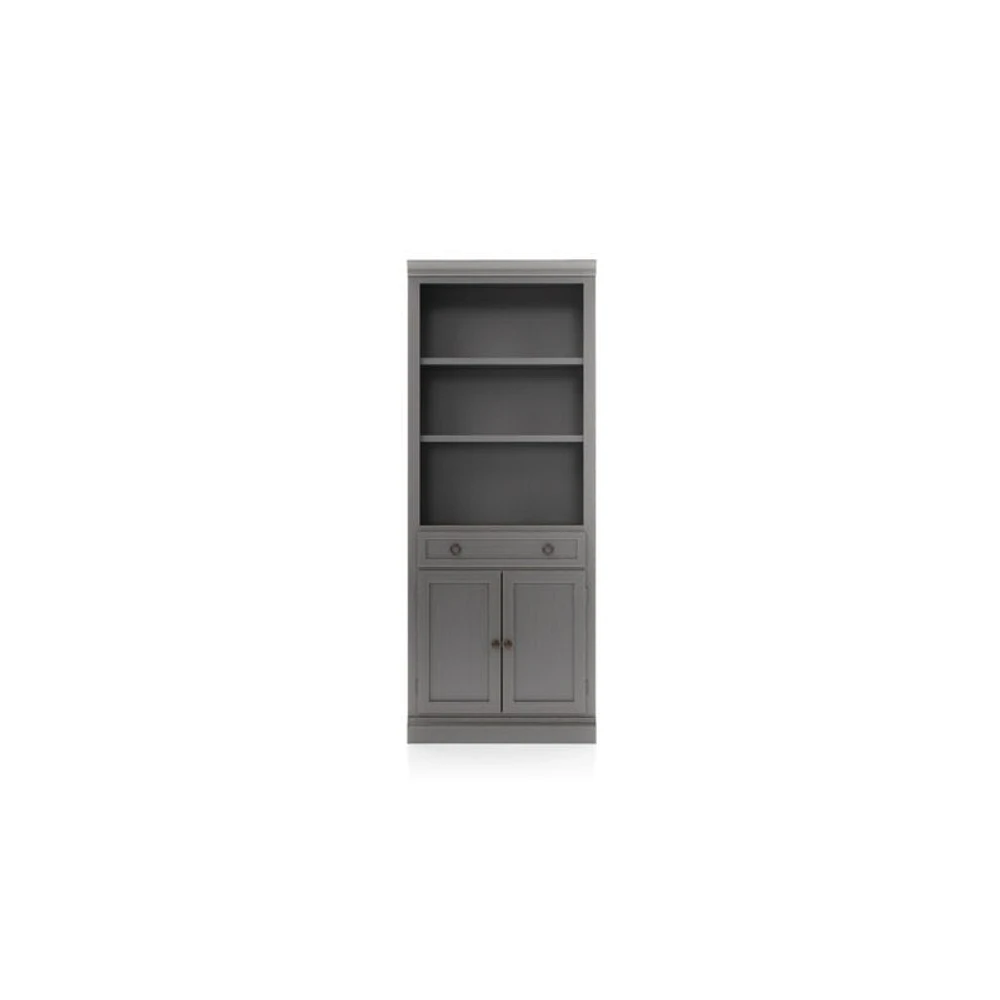 Cameo Grigio Storage Bookcase with Middle Crown