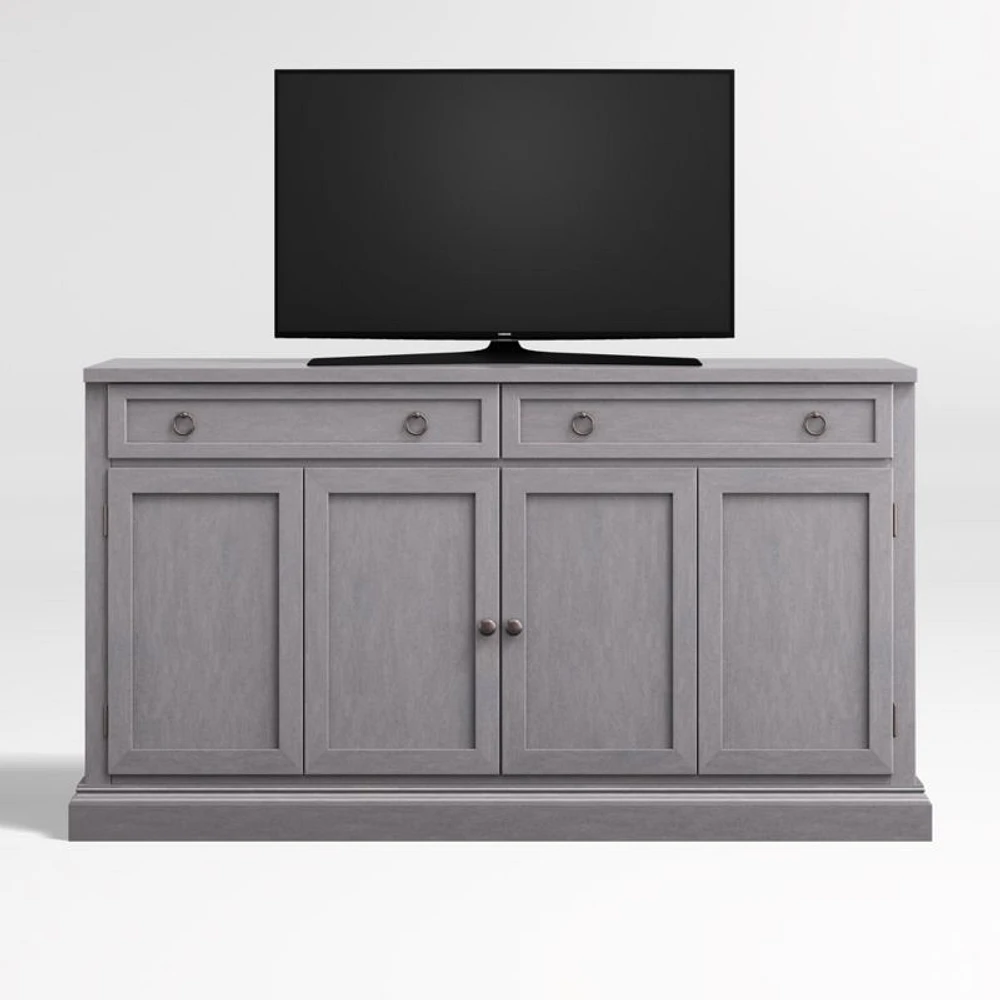Cameo 62" Dove Grey Storage Media Console