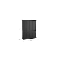 Cameo 2-Piece Bruno Black Entertainment Center
