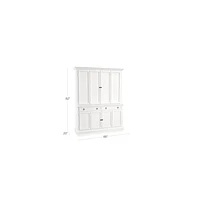 Cameo 2-Piece White Entertainment Center