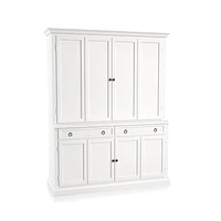 Cameo 2-Piece White Entertainment Center