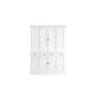 Cameo 2-Piece White Entertainment Center
