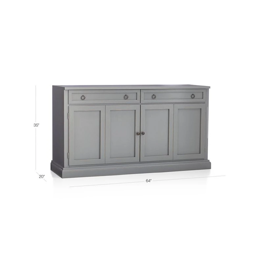Cameo 62" Grey Modular Storage Media Console