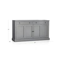 Cameo 62" Grey Modular Storage Media Console