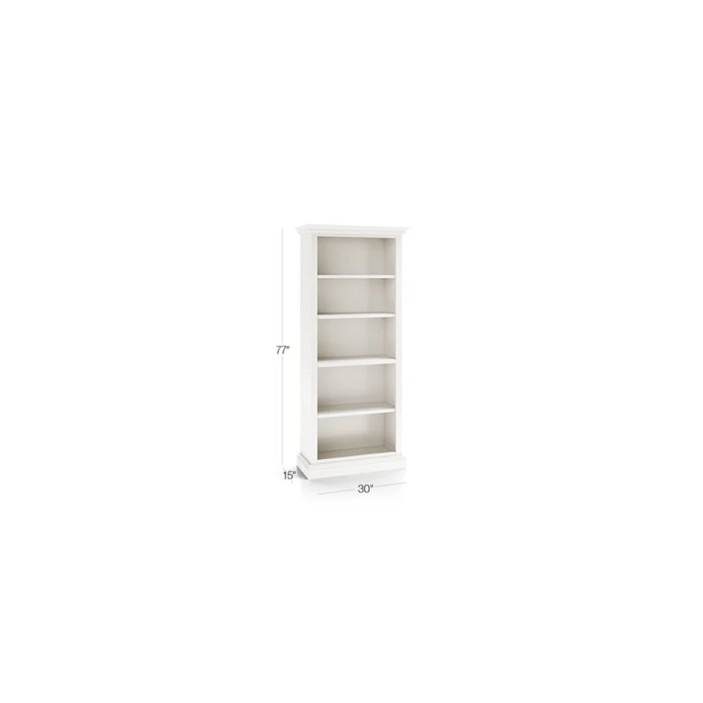 Cameo Dama Open Bookcase with Full Crown