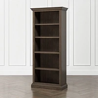 Cameo Pinot Lancaster Open Bookcase with Full Crown