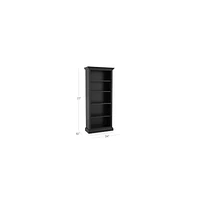 Cameo Bruno Black Open Bookcase