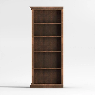 Cameo Nero Noce Open Bookcase with Left Crown