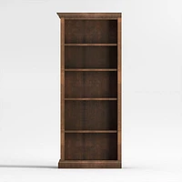 Cameo Nero Noce Open Bookcase with Left Crown