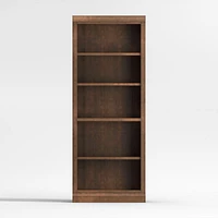 Cameo Nero Noce Open Bookcase with Middle Crown