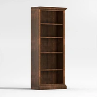 Cameo Nero Noce Open Bookcase with Right Crown
