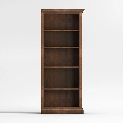Cameo Nero Noce Open Bookcase with Right Crown