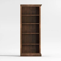 Cameo Nero Noce Open Bookcase with Right Crown