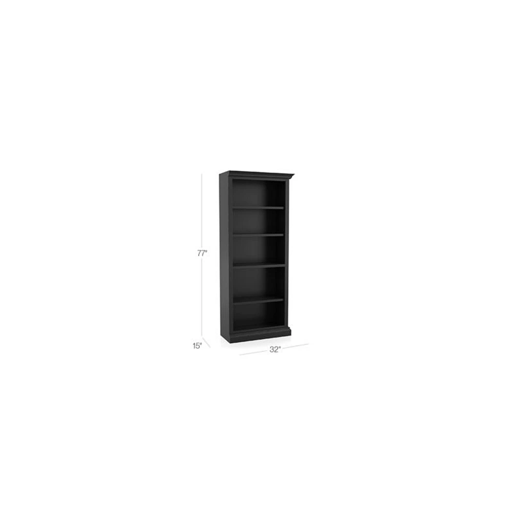 Cameo Bruno Black Right Open Bookcase
