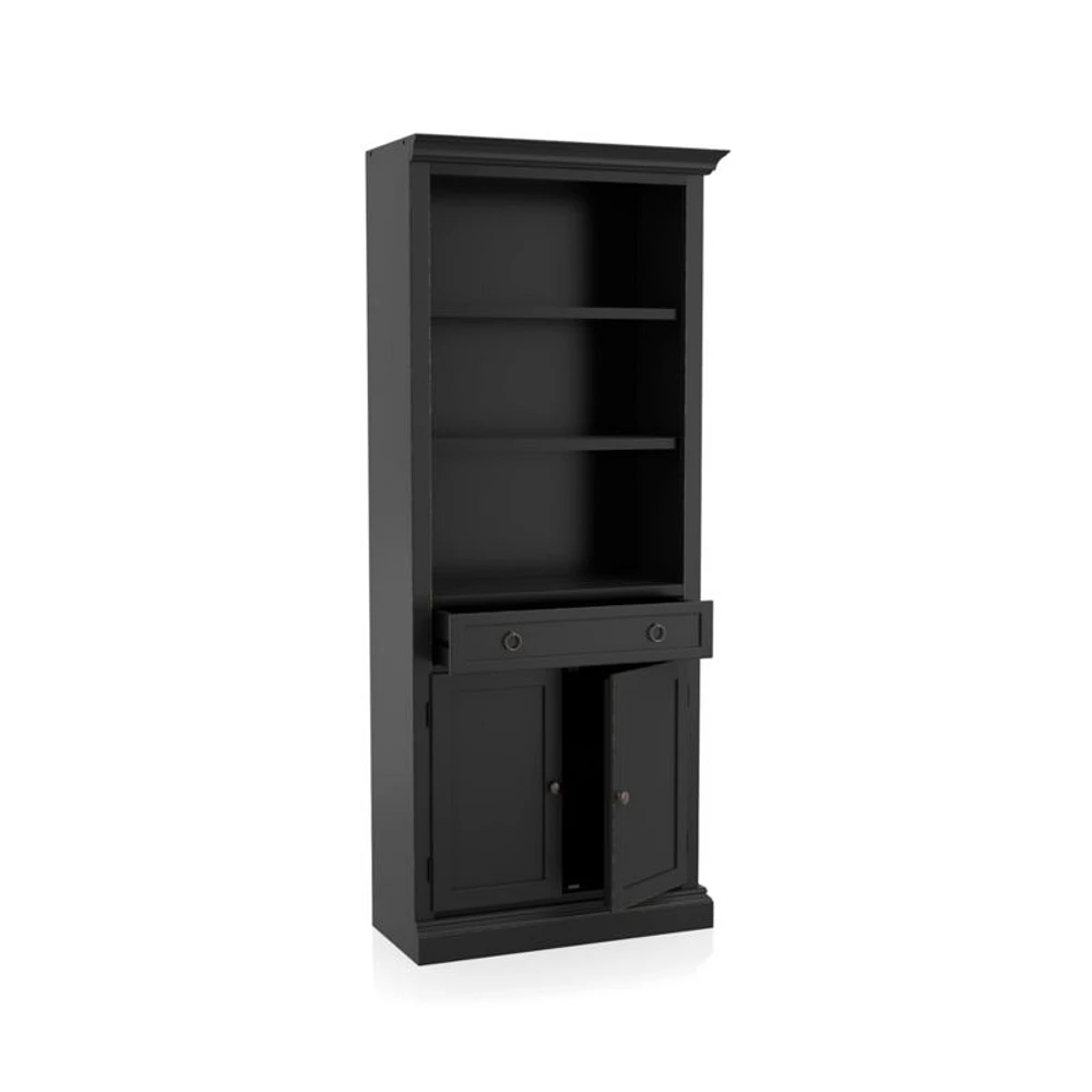 Cameo Bruno Black Right Storage Bookcase