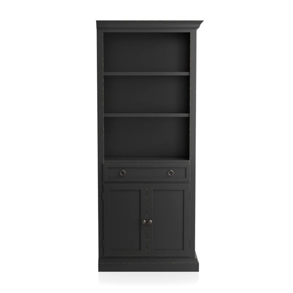 Cameo Bruno Black Right Storage Bookcase