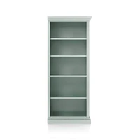 Cameo Blue Grey Open Bookcase with Right Crown
