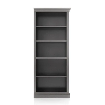 Cameo Grigio Open Bookcase with Right Crown