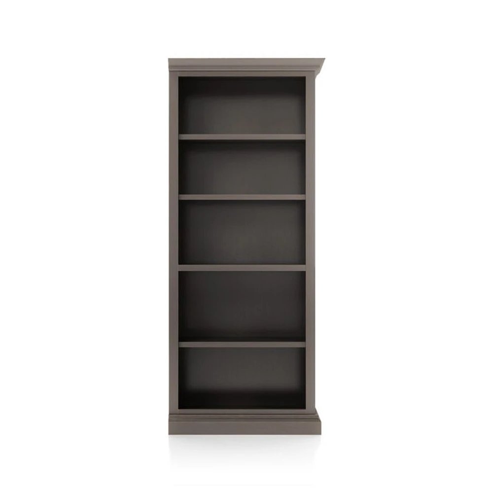 Cameo Grigio Open Bookcase with Right Crown